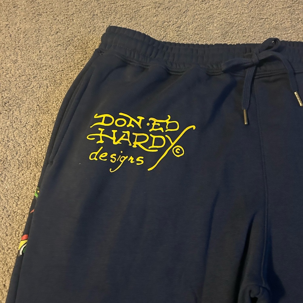 ED Hardy Men’s Size XL Panther Bulldog Sweatpant -EHM8003-7 NEW - Picture 4 of 7